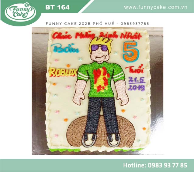 Banh Hinh Roblox Funny Cake
